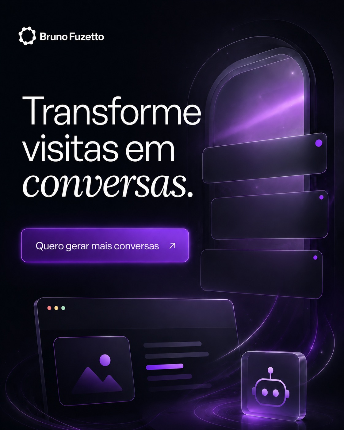 Peça criativa da Bruno Fuzetto Labs — composição 01